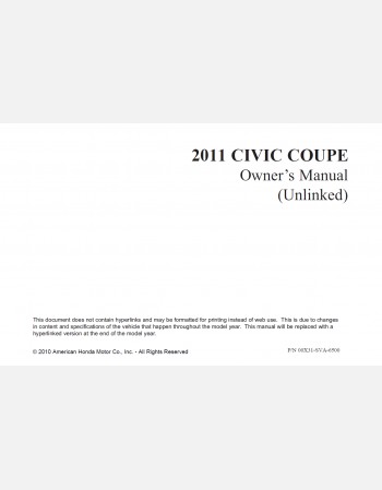 2011 honda civic owners manual